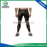 OEM Service Camo Sublimation Printing Moisture Wicking Compression Tights, Yoga Pants Fitness , Mens Gym Pants thumbnail-2