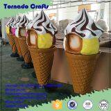 Tornado High Quality Giant Large Fake Ice Cream Cone Sculpture Model, Fiberglass Big Scale Decoration Display thumbnail-1