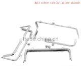 Metal Frame Kiss Clasp For Purse Bag Silver Tone 21x7cm(Open:21x14cm),2Pc,Customize thumbnail-1