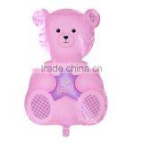 Aluminium Foil Balloons Party Decoration Bear Pink Message "It's A Girl" Pattern thumbnail-2