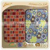Check Printed and Flower Printed Dish Drying Mat for Kitchen Use thumbnail-1