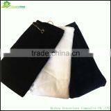 Golf Towel Wholesale 100% Cotton Logo Embroidered Golf Towels With Metal Grommet and Hook thumbnail-1