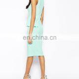 CHEFON Funnel Neck Long Tight Dresses thumbnail-3