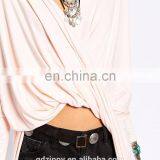 Plunge Neck Short Front Long Back Top Women Sexy Tops thumbnail-4