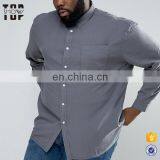 2017 Plus Size Men's Clothing Western Shirt With Grey Wash Cotton Shirt thumbnail-1