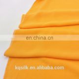 High-end soft drapery sand wash plain dyed/ solid silk crepe de chine fabric for lady clothes