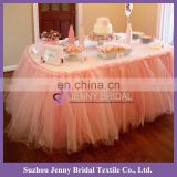 TC091-6 tutu table skirt table skirting designs for wedding tulle table skirt