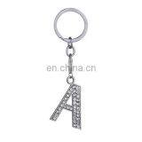 26 Letter Available Alphabet Rhinestones Metal Keychain thumbnail-2