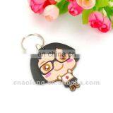 Cute 2d Custom Logo and Shape Rubber Cartoon Key Chain,soft Pvc Keychains