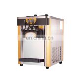 High quality stainless steel Standing style tube type soft ice cream machine with 3 flavors 42-48L/H