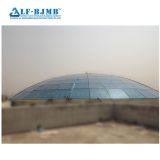 Light Steel Frame Modular building Glass Dome Skylight Roof Construction Glass Atrium Roof