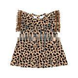 Cheetah Leopard Pom Pom Girls Dress Boutique Style Dress Baby Dress thumbnail-2