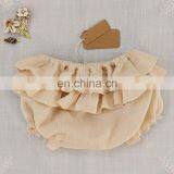 Fashion Organic Cotton Ruffles Gauze Newborn Girls Baby Short Pants thumbnail-3