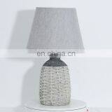 European Style Rope Pattern Cement Table Lamp for Indoor Room