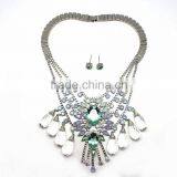 2015 Latest Cheap Alloy African Crystal Beads Jewelry Set, Crystal Jewelry Set Necklace and Earrings Jewelry Set thumbnail-2