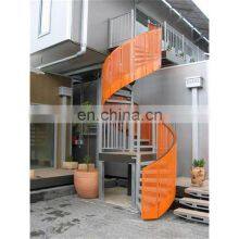 Stainless Steel Structure Staircase Design of Modern Glass Spiral Stairs thumbnail-5
