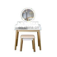 Vanity Table With LED Light Mirror Makeup Vanity Dressing Table Cosmetic Mirror Desk Makeup Desk With Mirror