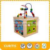 Chinese Kids Games Intelligent Playing Cube Wooden Educational Toys for Kids Wholesale thumbnail-1