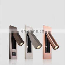 High Quality Modern Recessed Hotel Bedside Wall Reading Lamp LED Bed Head Reading Light thumbnail-5