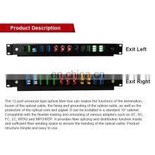 Hanxin High Density Optical Termination Box 12 Port Universal Type Patch Panel 12 Port Odf Distribution Box Splice Box thumbnail-3