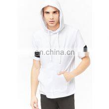 Best Selling Men Comfortable Half Sleeves Hoodies Collection Customized Design In Different Colors Available In Cheap Prices thumbnail-2