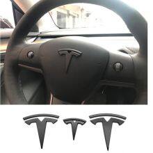 Logo for Tesla Model 3 Y Steering Wheel + Front and Rear Emblem Decoration thumbnail-2