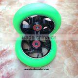 110 mm Green Scooter Wheels With Black Metal Core for Phoenix Scooters thumbnail-1