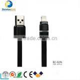 1M Length Remax Flat Cable With Led Light Usb Data Charge Cable thumbnail-5