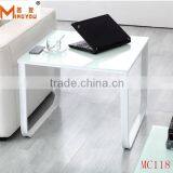 Simple Stlye Square Glass Coffee Table in Living Room