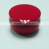 Small red travel tin candle/scented tin candle with red metal lid