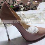 China Women Shoes Factory 2016 High Heels Silver Metal Heels Logo Free Change Color Allowed Factory Direct Sexy Stiletto Shoes thumbnail-3