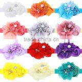 Hot-sales Baby Shabby Chic Flower Headband Colorful Chiffon Flower Hair Band Wh-1798 thumbnail-2