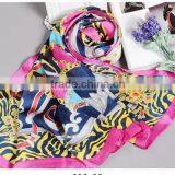 Wholesale Promotion Dubai Hijab 120*120cm Digital Print Imitated Silk Satin Square Scarf,polyester Satin Hijab Scarf Head Wear Supplier's Choice thumbnail-6
