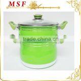Multi-function Aluminum Non-stick Steaming Pot With Coloful Handle thumbnail-1