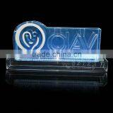 Acrylic LED Logo Display Stand Lucite Edge Lit Sign for Olay Brand Wine Immit Stand thumbnail-4
