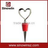 Factory OEM Wine Bottle Stopper With Heart Design thumbnail-2