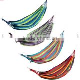 Stripe Canvas Hammock Swing Bed For Camping Hiking Travel Outdoor With Carry Bag