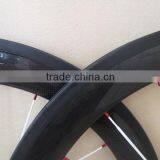 50mm Carbon Tubular Clincher Wheels 650C 23mm Wide Bicycle Wheelset thumbnail-2