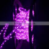 Festalight Waterproof 72led per Meter 100% Copper 3 Wire Holiday Decoration Round Flexible Black Color Changing Led Rope Light thumbnail-2