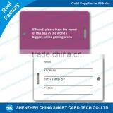 Plastic Pvc Luggage Tag Quick Tag id Tags