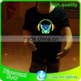 Sound Active el T-shirt/el Flashing T-shirt/custom Light up el T-shirt thumbnail-2
