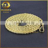 good quality long 20'' 26'' 28'' 30'' 3mm wholesale gold rope chains