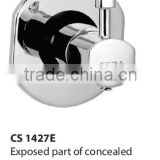 Exposed part of concealed stop cock consisting of fitting sleeve, operating lever and adjustable wall flange (suitable for CSC 1