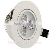 CE RoHS 3W Aluminum Indoor Recessed Led Ceiling Fixture Recessed LED Lamp Spot Light thumbnail-1