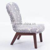 Solid Wood Cloth Chair ,Contracted Wooden Sofa For Living Room thumbnail-4