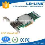LR-LINK PCIe x8 Dual SFP+ Port 10G Network Card Compatible With Intel X520