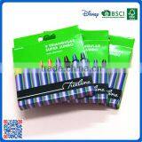 2016 Wholesale 9 Colors Triangular Crayons in Paper Box Customized Logo Printed Crayons thumbnail-5