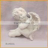 Hot Sale Indoor Resin Sitting Angel Statues With Wings for Sale