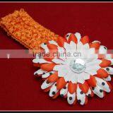 Cute Baby Crochet Headband With Decoration Flower thumbnail-1