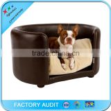 Brown sofa bed for dog